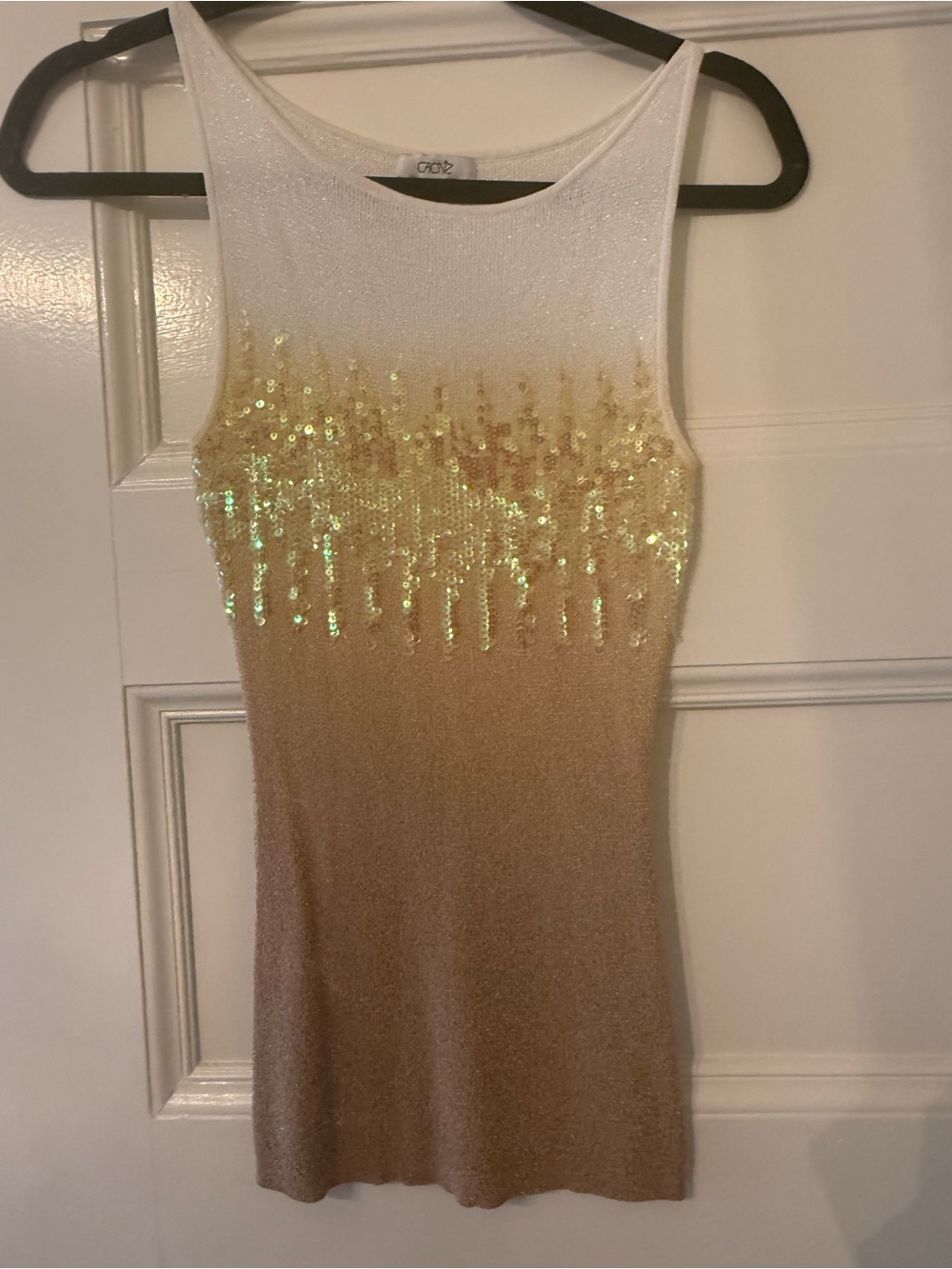 Gold Sequin Ombré tank - size small